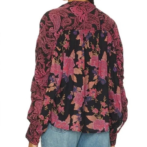 Free People Maraya Cotton Blouse S - Picture 2 of 6
